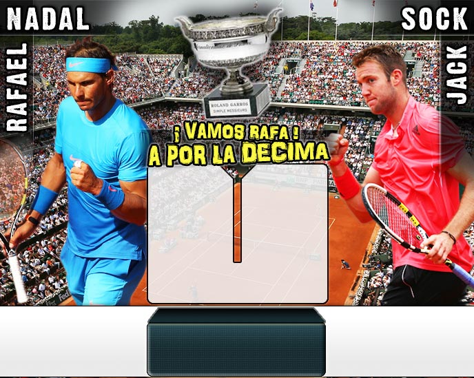 Nadal vs Sock en Roland Garros 2015